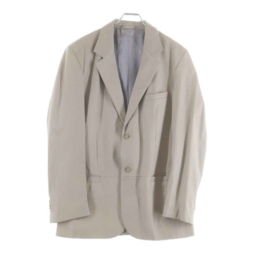 VERSACE COLLECTION(ヴェルサーチコレクション) LAMB LEATHER TAILORED JACKET ラムレザー テーラードジャケット ベージュ