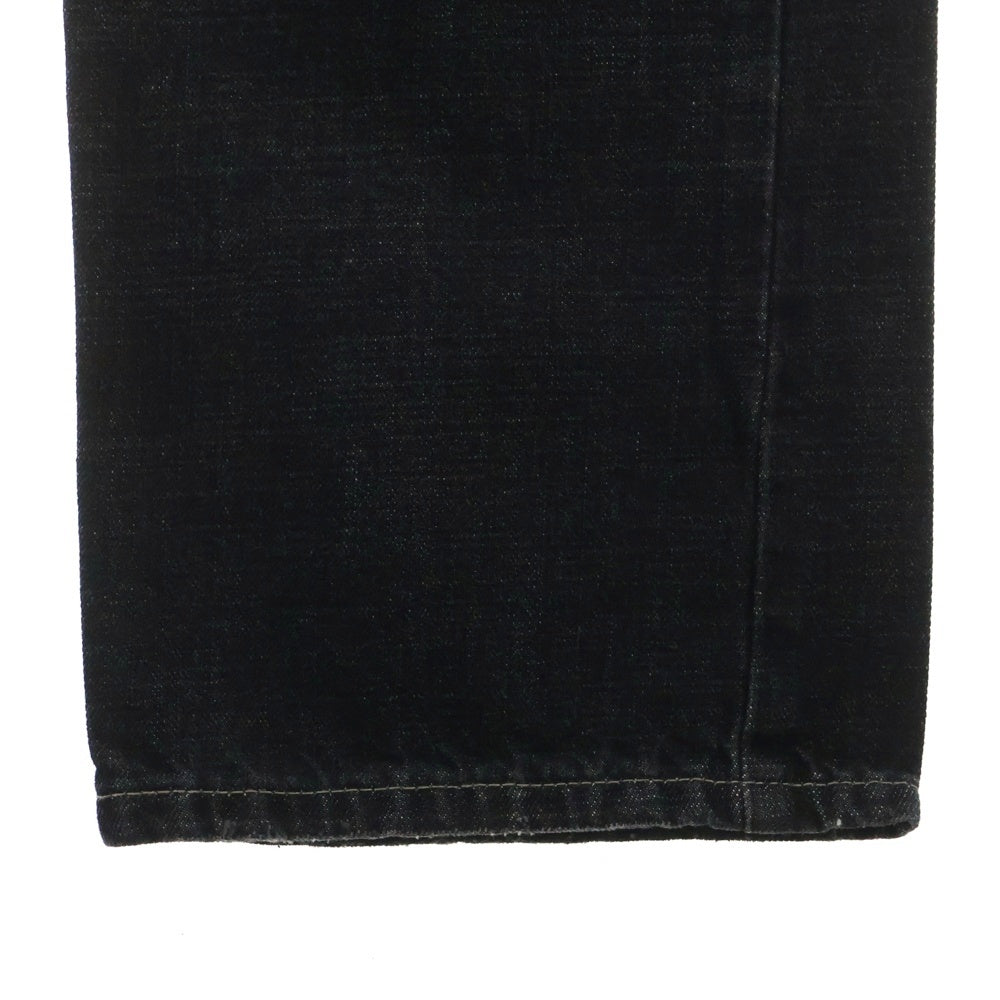 STUSSY(ステューシー) 90-00S OLD GARMENT CO AUTHENTIC WORKGEAR DENIM PANTS オールド ワークギア ダメージ加工 デニムパンツ ブラック