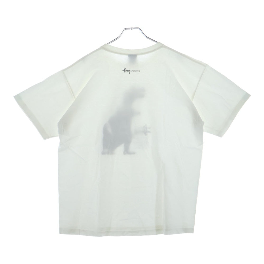 STUSSY(ステューシー) 90-00S ARCHIVES BIG AND MEATY DESIGN PHOTO TEE オールド プリント フォト デザイン 半袖Tシャツ カットソー ホワイト