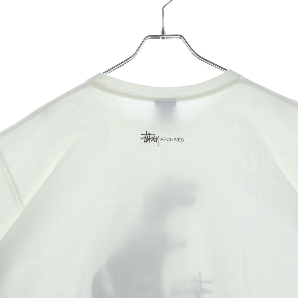 STUSSY(ステューシー) 90-00S ARCHIVES BIG AND MEATY DESIGN PHOTO TEE オールド プリント フォト デザイン 半袖Tシャツ カットソー ホワイト
