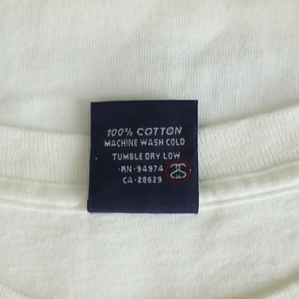 STUSSY(ステューシー) 90-00S ARCHIVES BIG AND MEATY DESIGN PHOTO TEE オールド プリント フォト デザイン 半袖Tシャツ カットソー ホワイト
