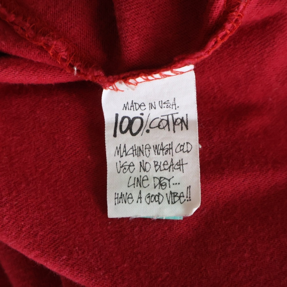 STUSSY(ステューシー) 80S ASTEKA MOCK NECK アステカ モックネック 半袖Tシャツ カットソー レッド