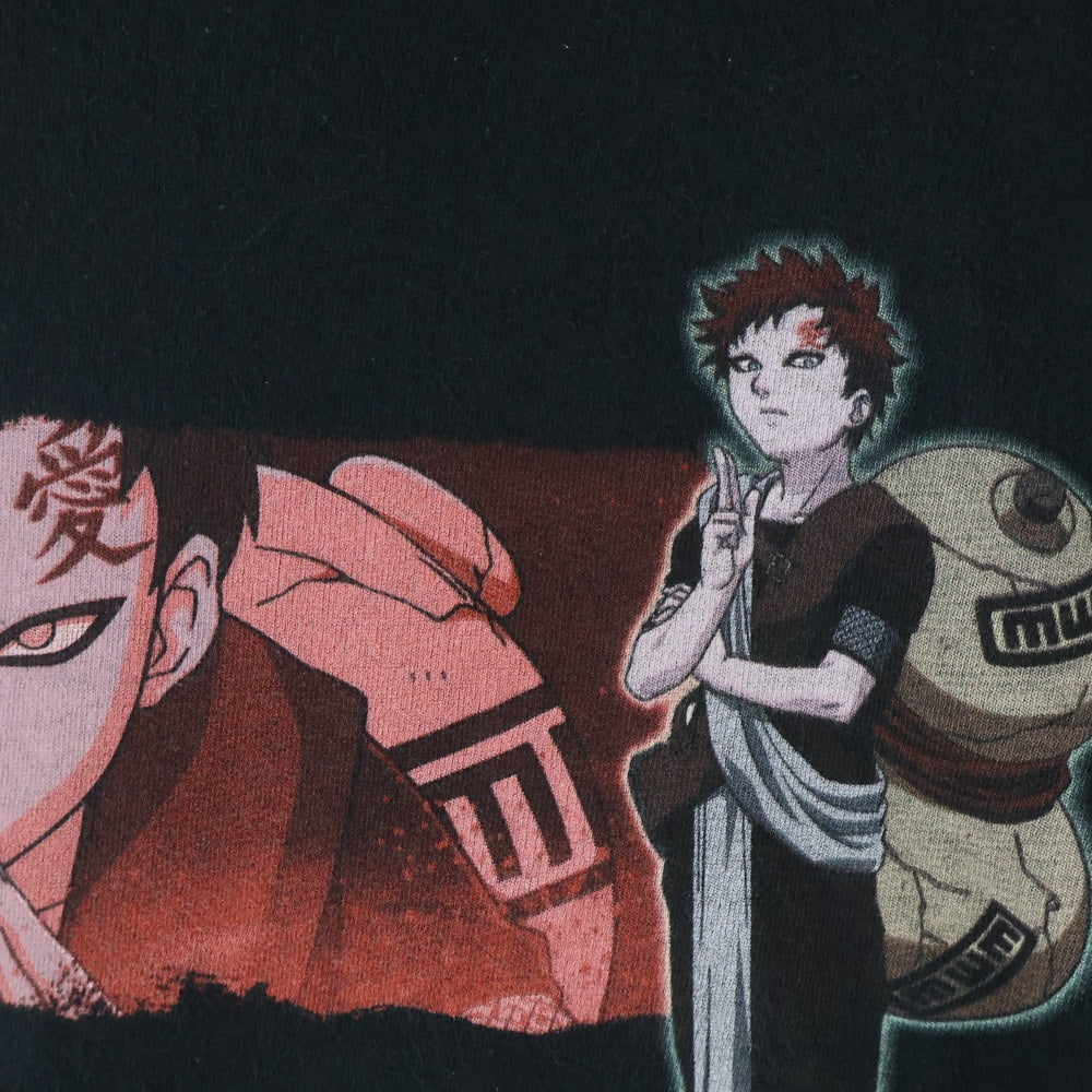 VINTAGE(ヴィンテージ) 00S NARUTO 我愛羅 TEE ナルト 両面プリント 半袖カットソーTシャツ ブラック