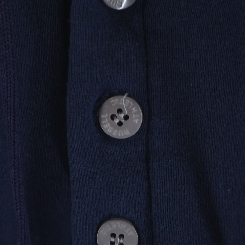 RUSSELL(ラッセル) VINTAGE 90S BUTTON HOODIE PARKA USA製 スウェット パーカー フーディー ネイビー/グリーン