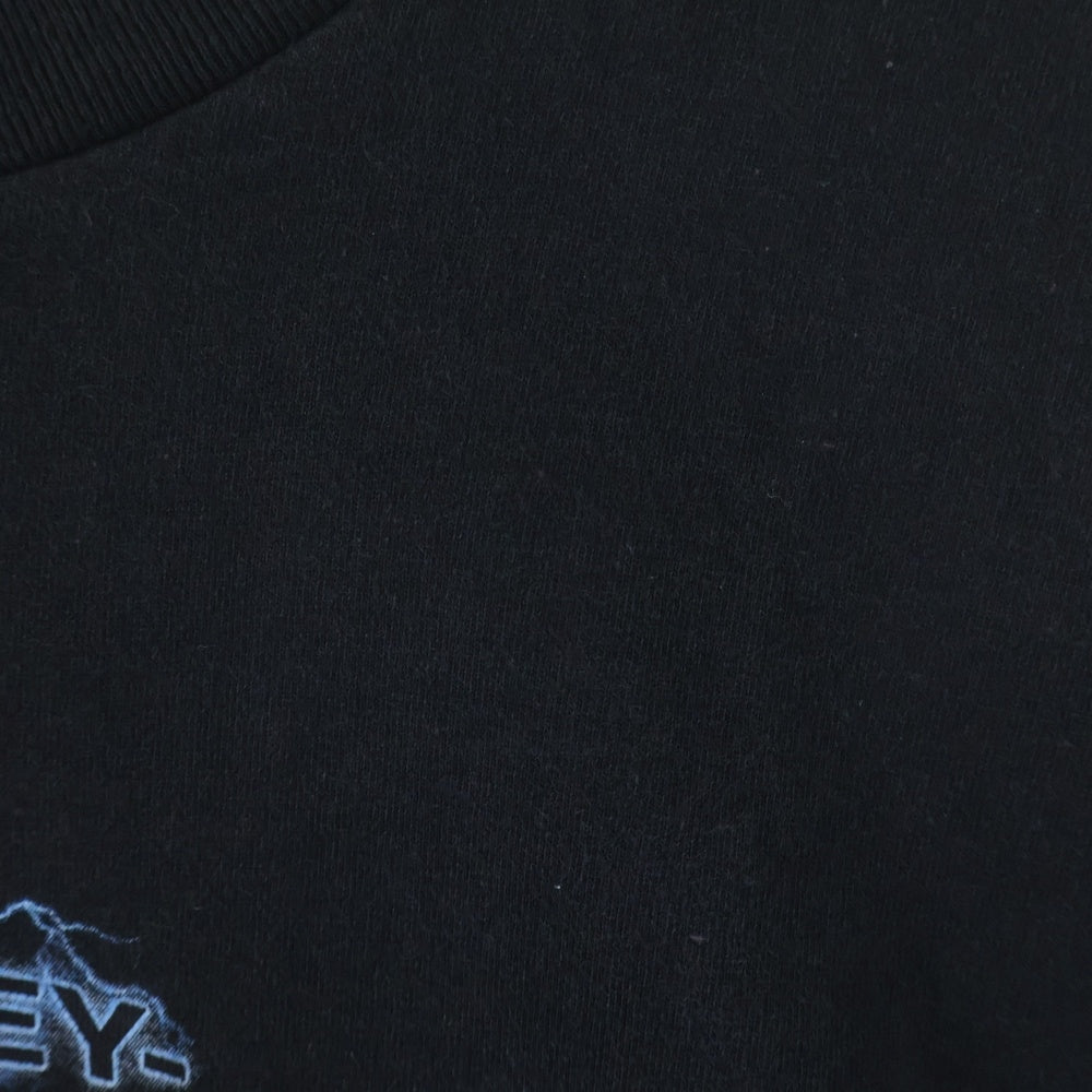 HARLEY DAVIDSON(ハーレーダビッドソン) 00S BAR & SHIELD BLUE LIGHTNING THUNDER L/S TEE バー アンド シールド ブルー サンダー 長袖 カットソー ブラック/ブルー