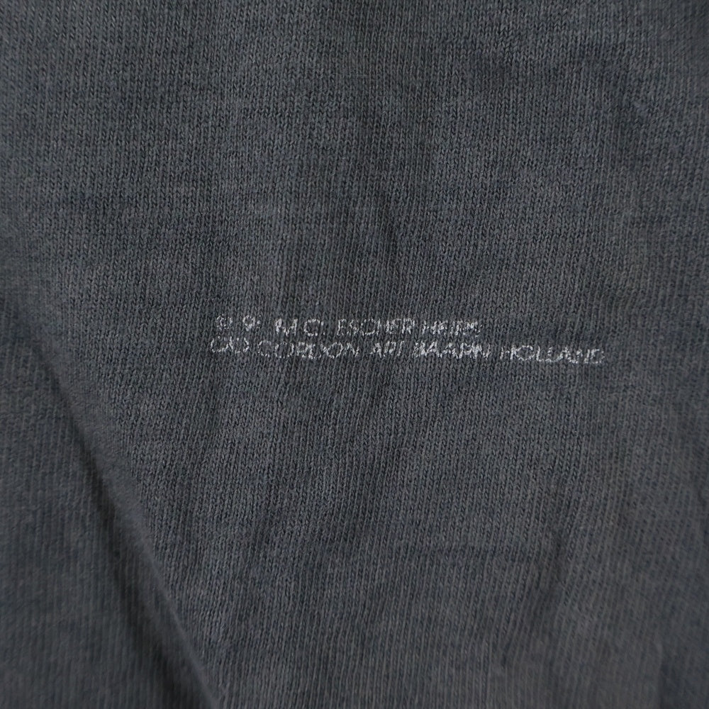 VINTAGE(ヴィンテージ) 90S M.C. ESCHER DRAWINGS エッシャー ドローウィング アート 半袖Tシャツ カットソー ブラック