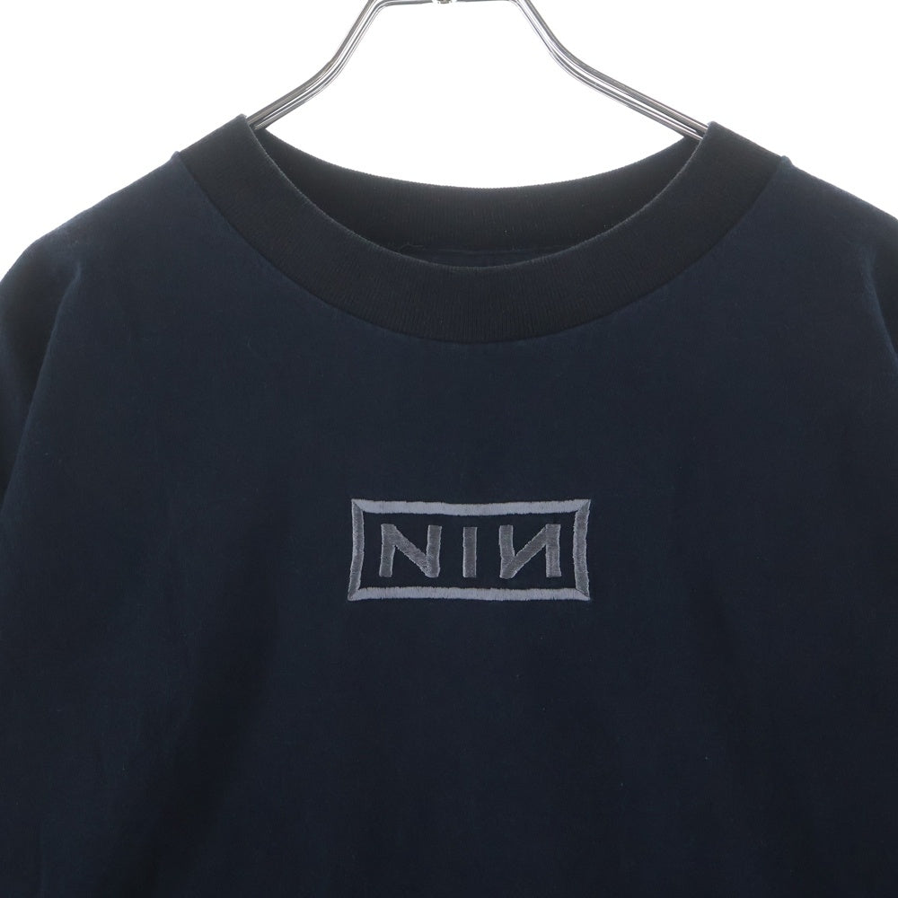 VINTAGE(ヴィンテージ) 90S NINE INCH NAILS CLOSER EMBROIDERY BOX LOGO ナイン インチ ネイルズ クローザー エンブロイダリー ボックスロゴ 半袖Tシャツ カットソー ブラック
