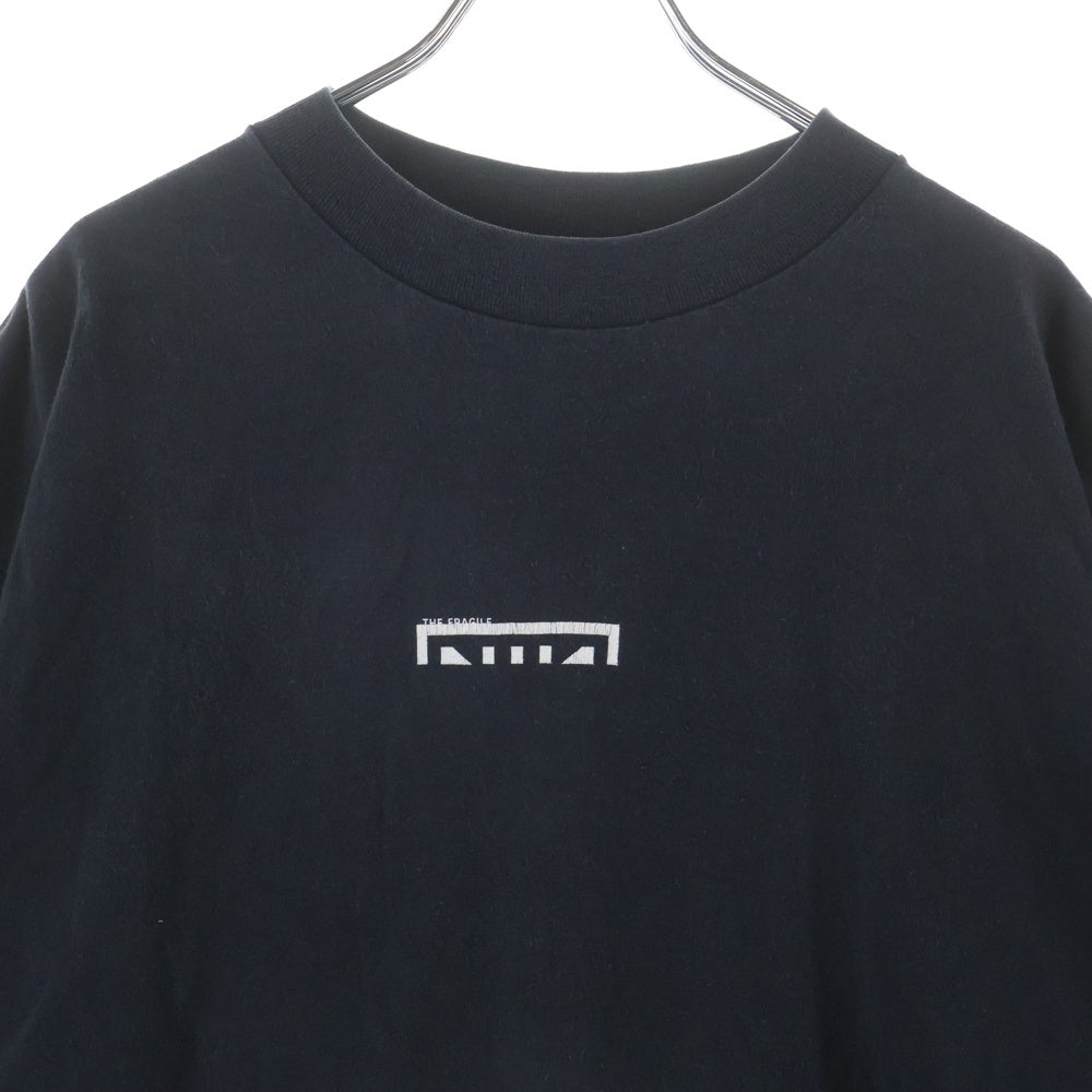 VINTAGE(ヴィンテージ) 90S NINE INCH NAILS THE FRAGILE LOGO ナイン インチ ネイルズ ザ フラジャイル ロゴ 半袖Tシャツ カットソー ブラック