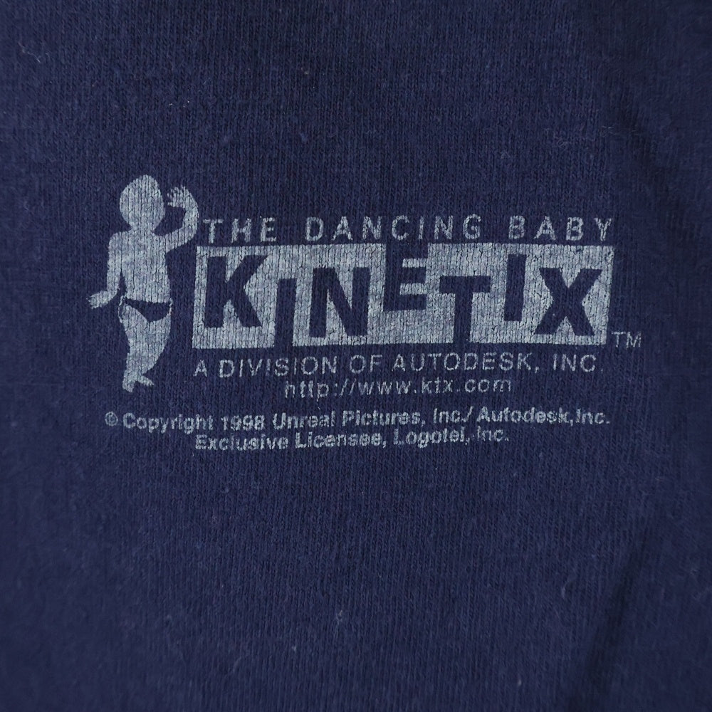 VINTAGE(ヴィンテージ) 90S OOGA-CHAKA THE DANCING BABY オオガチャカ ザ ダンシング ベイビー 半袖Tシャツ カットソー ネイビー