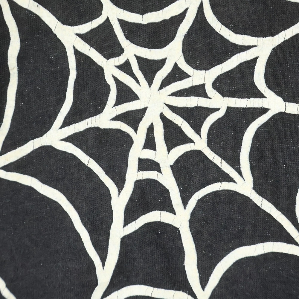 VINTAGE(ヴィンテージ) 80S SPIDER WEB スパイダーウェブ 蜘蛛の巣 半袖Tシャツ カットソー ブラック