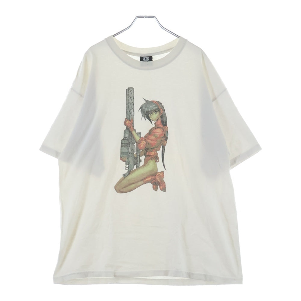 VINTAGE(ヴィンテージ) 90S PIECES BALLISTICS SF ANIME 士郎正宗 イラスト アニメ 半袖Tシャツ カットソー ホワイト