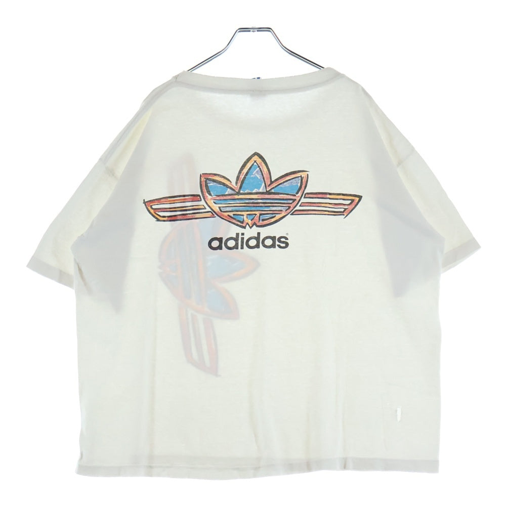adidas(アディダス) 90S VINTAGE TREFOIL LOGO TEE ヴィンテージ トレフォイルロゴ 半袖Tシャツ カットソー ホワイト