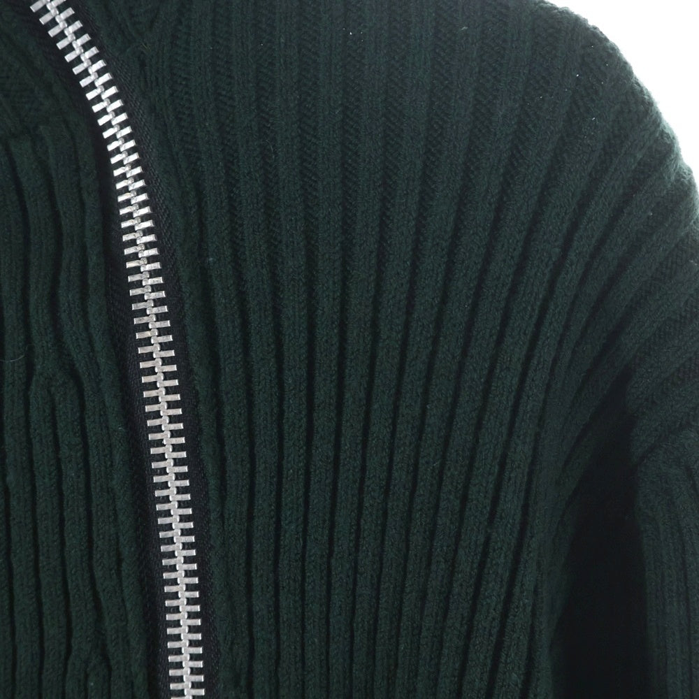 JOHN LAWRENCE SULLIVAN(ジョンローレンスサリバン) 17AW ZIP KNIT SWEATER 4B007-0117-42 ダブルジップアップ ニットセーター 長袖 グリーン