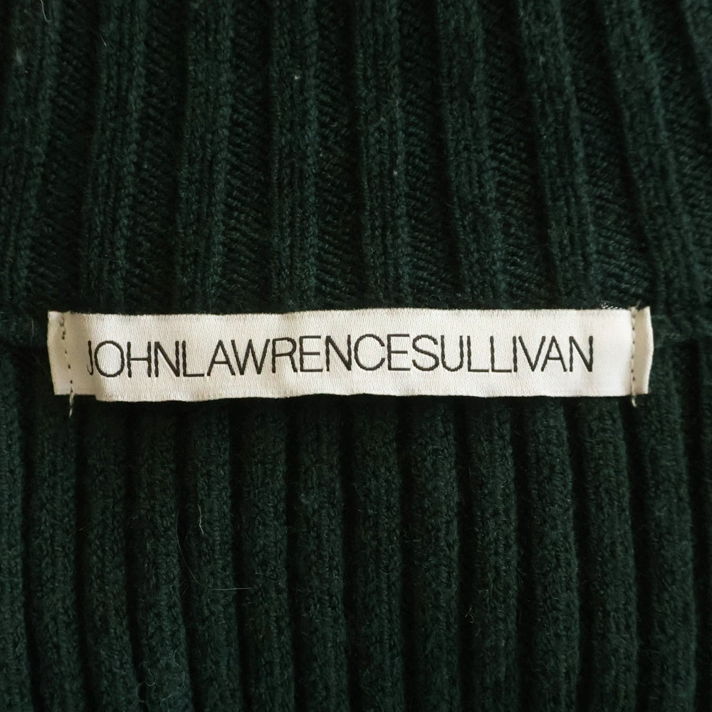 JOHN LAWRENCE SULLIVAN(ジョンローレンスサリバン) 17AW ZIP KNIT SWEATER 4B007-0117-42 ダブルジップアップ ニットセーター 長袖 グリーン
