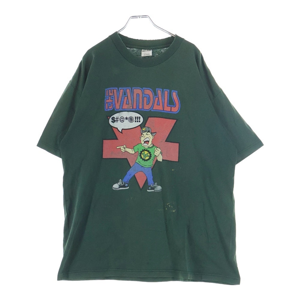 VINTAGE(ヴィンテージ) 90s The Vandals Tee Shirt 半袖カットソーTシャツ グリーン