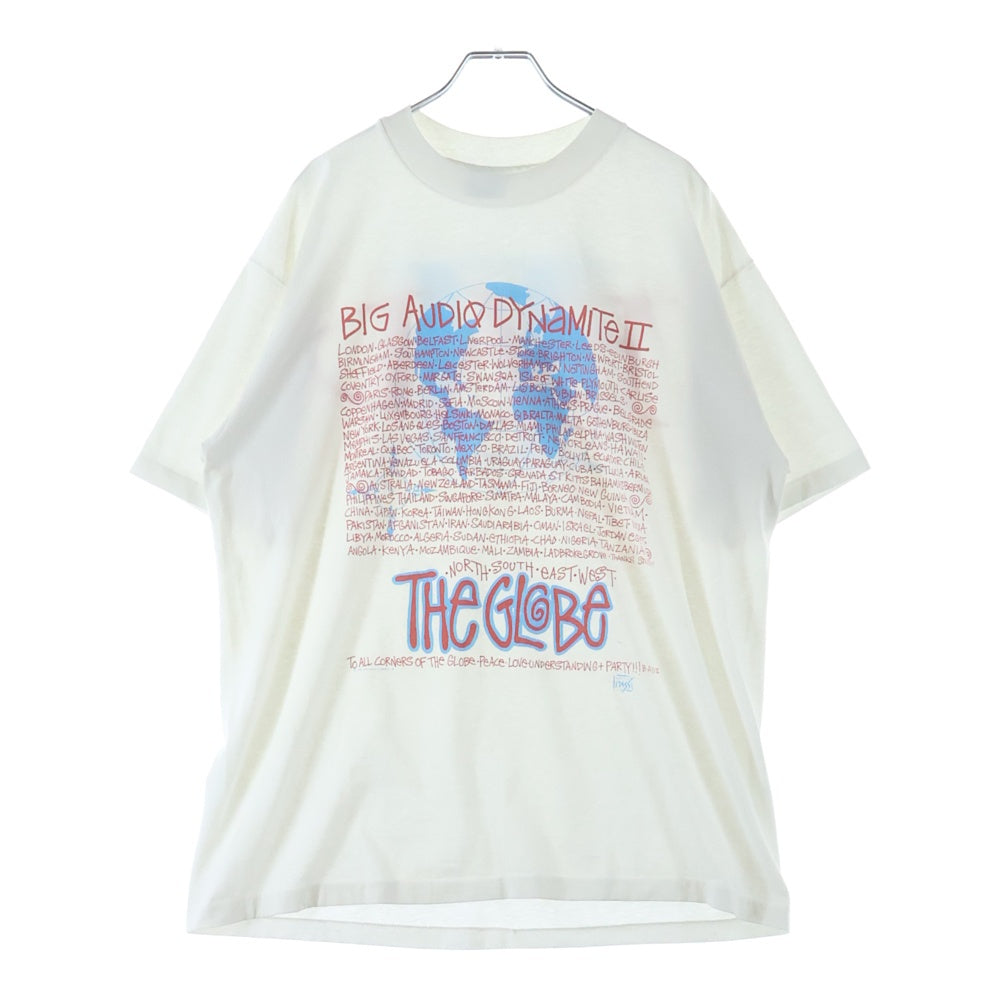VINTAGE(ヴィンテージ) 1991 B・A・D 2 × Stussy The Globe old Tee Shirt 半袖カットソーTシャツ ホワイト