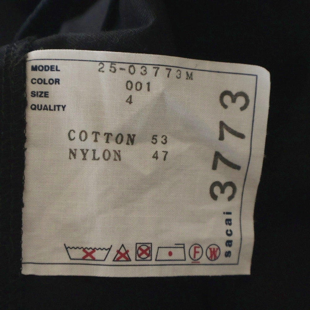 Sacai(サカイ) 25AW Rip Stop Pants 25-03773M リップストップ カーゴ