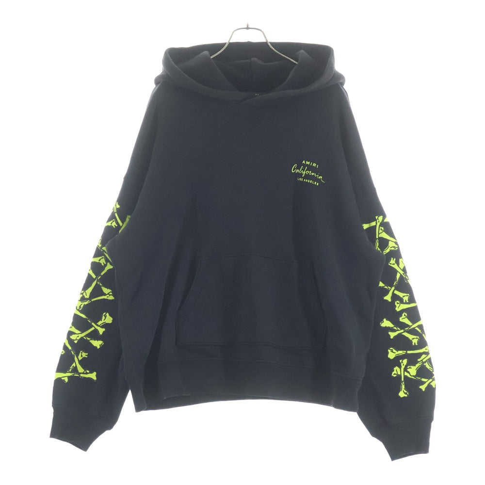 AMIRI(アミリ) BONES STAR HOODIE ボーンズ スター フーディー プルオーバーパーカー ブラック/イエロー