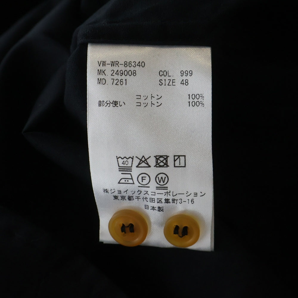 Vivienne Westwood MAN(ヴィヴィアンウエストウッドマン) 袖チェック柄 切り替え長袖ボタンシャツ ブラック VW-WR-86340