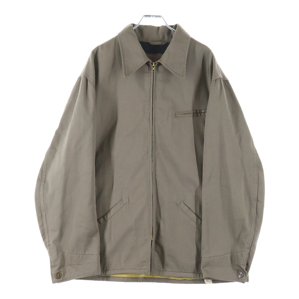 VINTAGE(ヴィンテージ) 50-60S SWIFT WORK JACKET CROWN ZIP ワーク ジャケット 裏地 ブランケット ベージュ