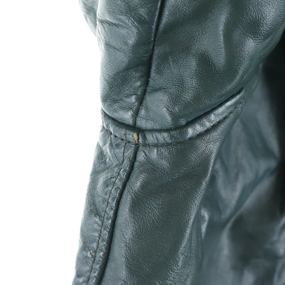 VINTAGE(ヴィンテージ) 60s DENISON MINE RESCUE LEATHER JAKET レザージャケット グリーン