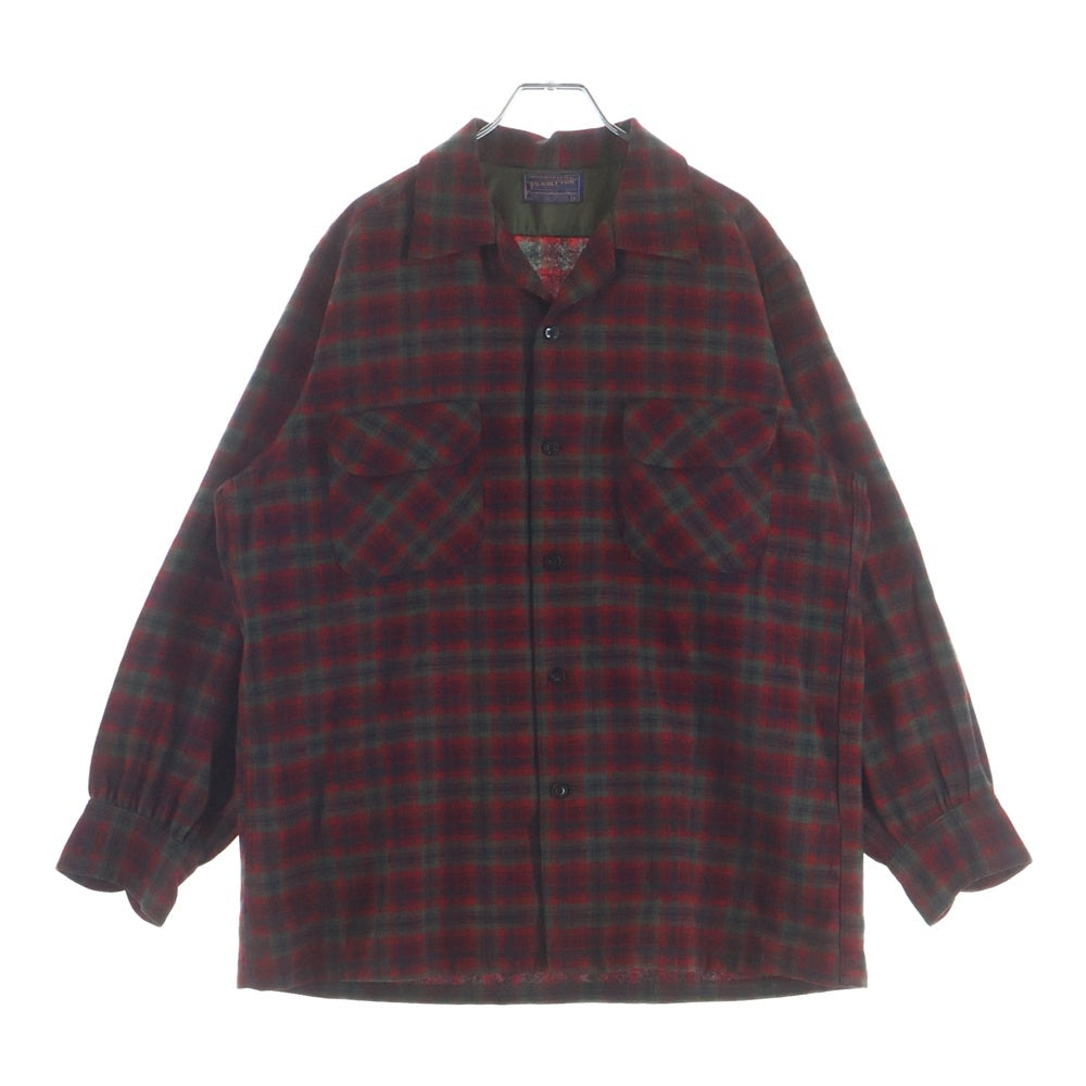PENDLETON(ペンドルトン) 60s WOOL CHECK L/S SHIRT ウールチェック長袖シャツ レッド/ブラック/カーキ