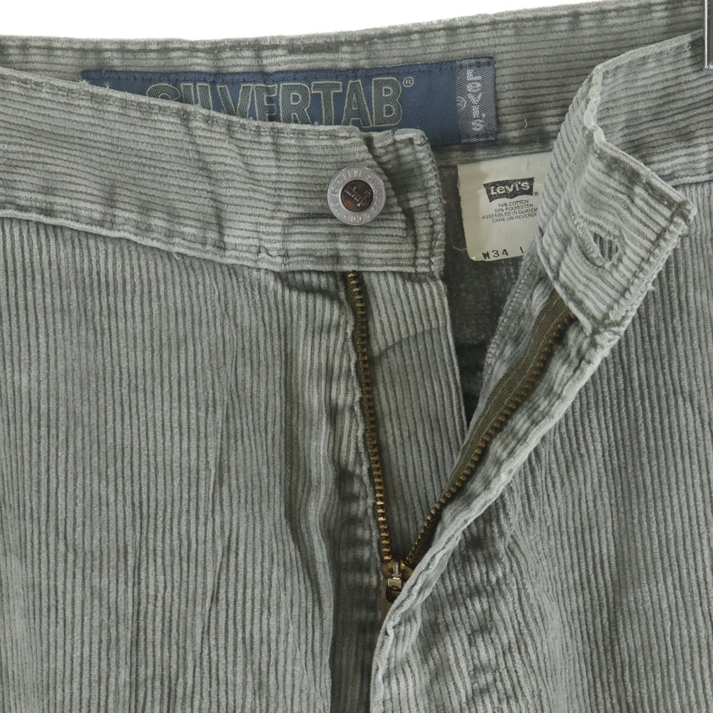 Levi's(リーバイス) 90S SILVERTAB CORDUROY CARGO PANTS シルバータブ コーデュロイ カーゴ ワイド パンツ グレー