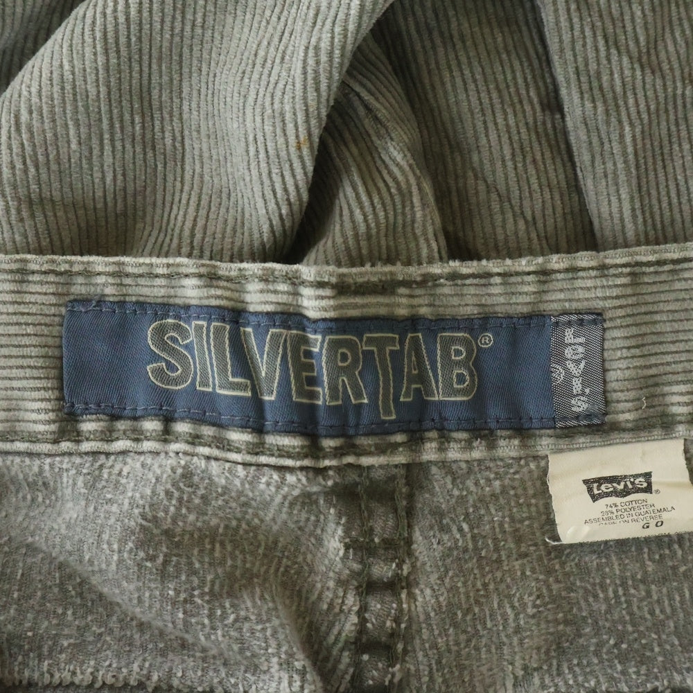 Levi's(リーバイス) 90S SILVERTAB CORDUROY CARGO PANTS シルバータブ コーデュロイ カーゴ ワイド パンツ グレー