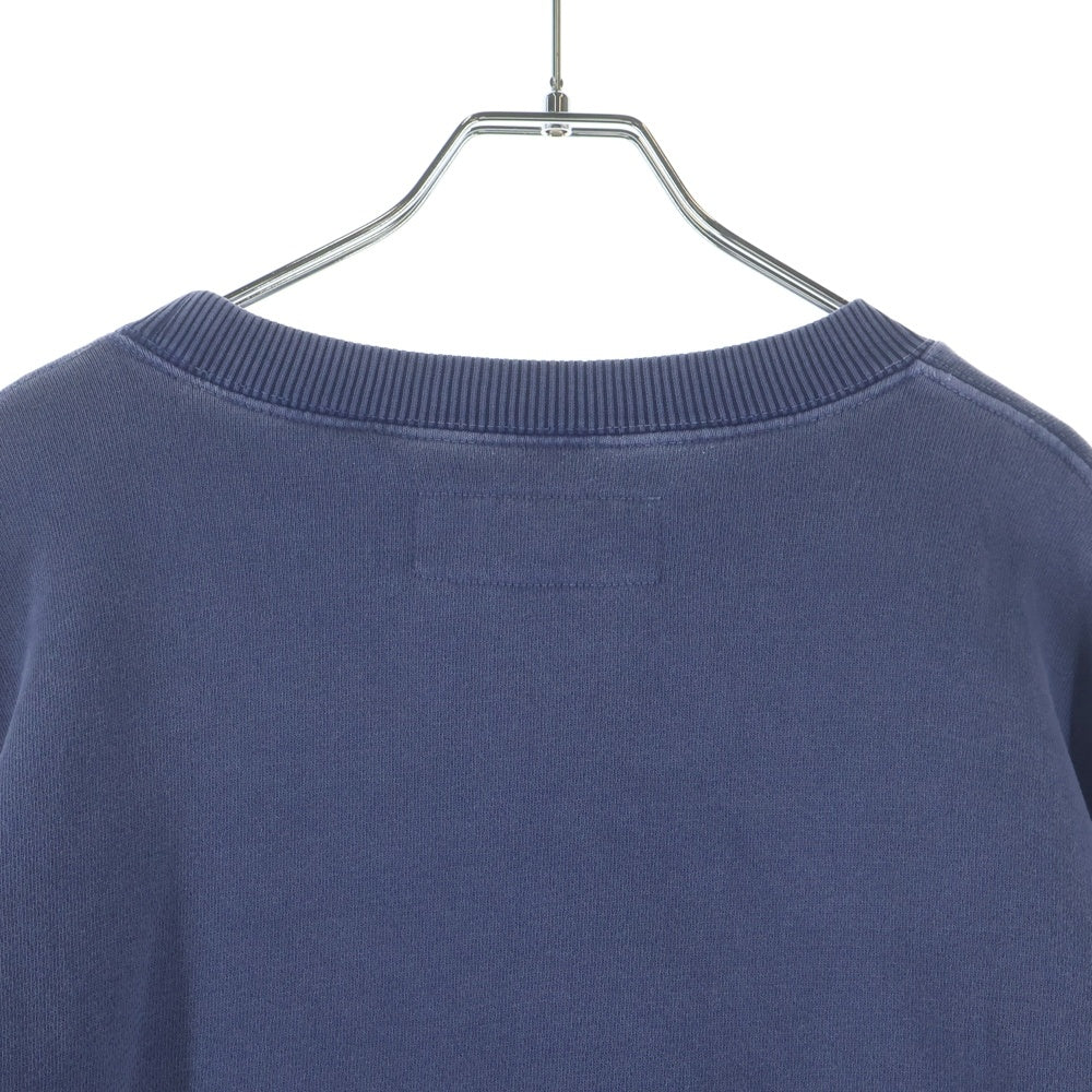 ERL(イーアールエル) Script Crewneck Knit ERL10T027 ロゴ刺繍 クルーネック長袖スウェットトレーナー パープル