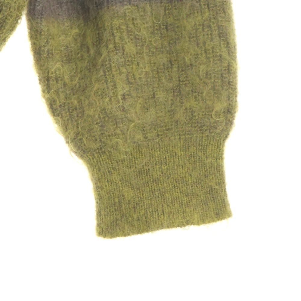 YOKE(ヨーク) MOHAIR BORDER CREWNECK SWEATER YK23FW0572S モヘア ボンバークルーネック 長袖ニットセーター マルチカラー