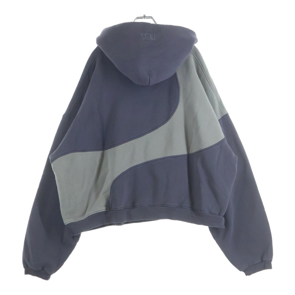 ERL(イーアールエル) Wave Hoodie ERL11T024 ウェーブ プルオーバーパーカー フーディー パープル
