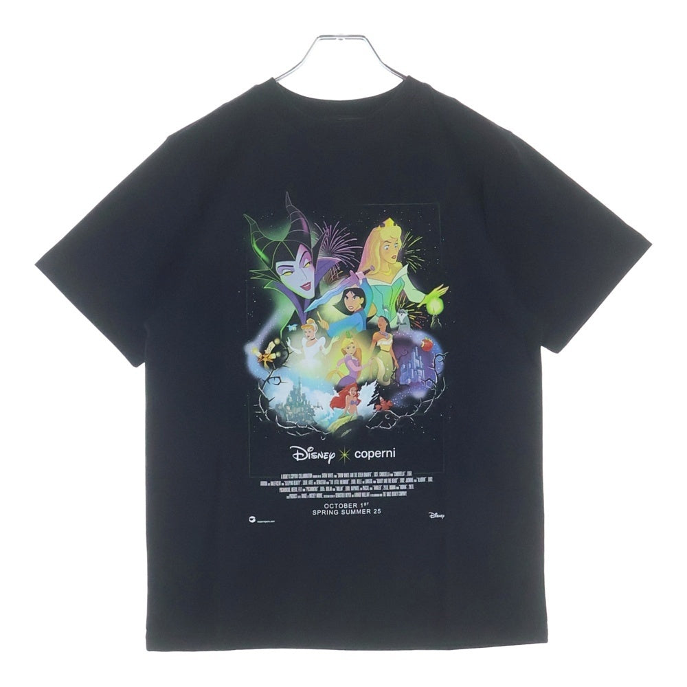 NO BRAND(ノーブランド) 25SS COPERNI×DISNEY COLLECTOR BOXY TEE DJS03F5028C ×ディズニー プリント半袖Tシャツ ブラック