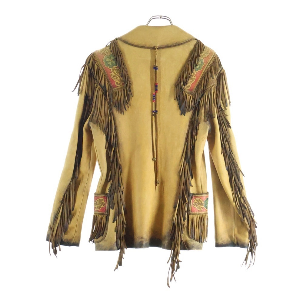 VINTAGE(ヴィンテージ) FRONT STREET (フロント ストリート) FRINGE LEATHER JACKET フリンジ レザー ジャケット ベージュ