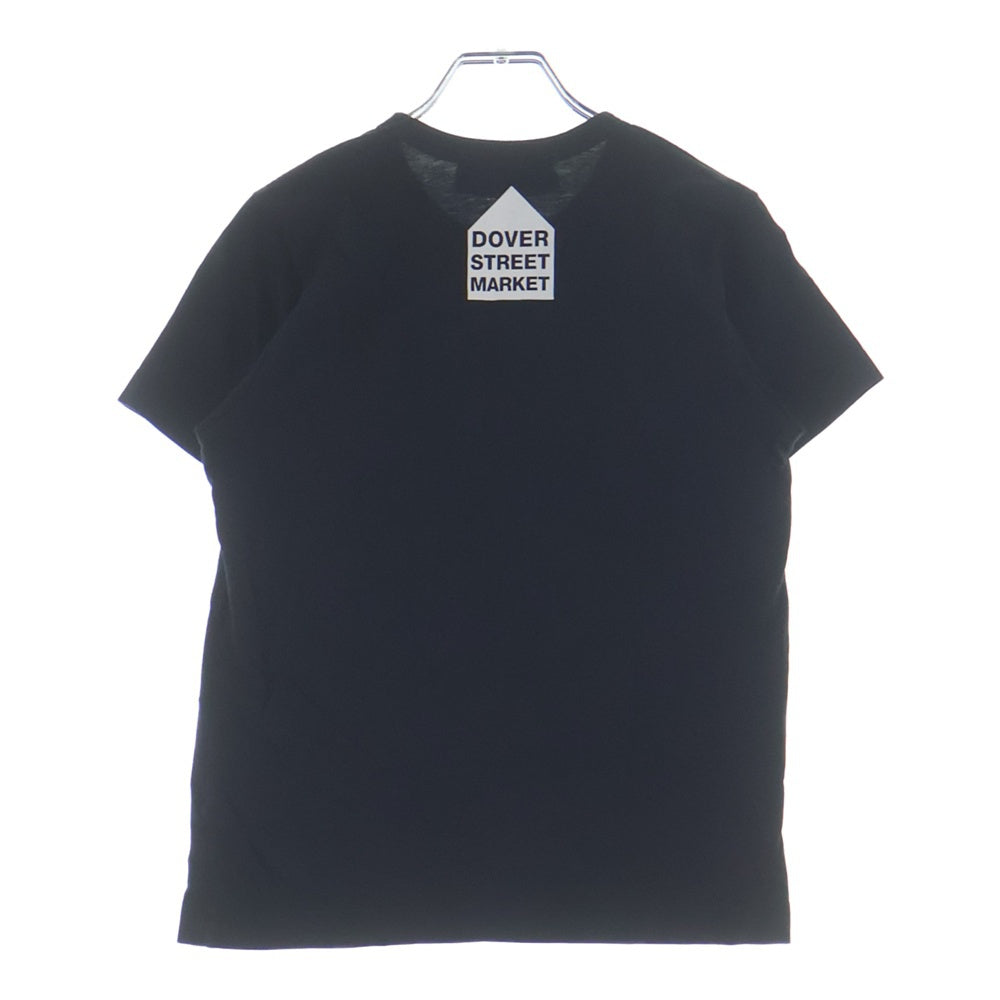 CHROME HEARTS(クロムハーツ) ×COMME des GARCONS (コムデギャルソン) CH LOGO TEE DSM別注 スクロールラベルプリント 半袖Tシャツ カットソー ブラック レディース