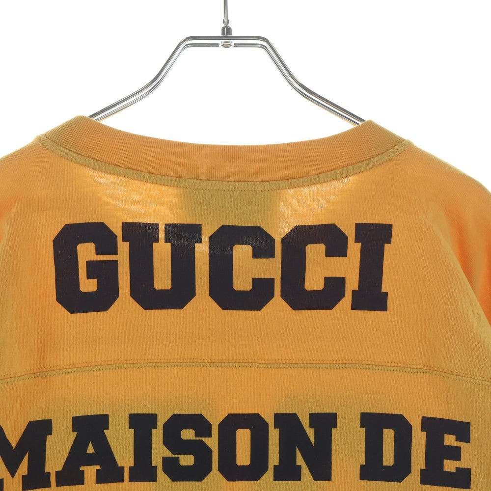 GUCCI(グッチ) 21SS 25 Eschatology Graphic Print Oversized T-Shirt エスカトロジー グラフィック プリント 半袖Tシャツ カットソー イエロー/ブラック 660744 XJDKM