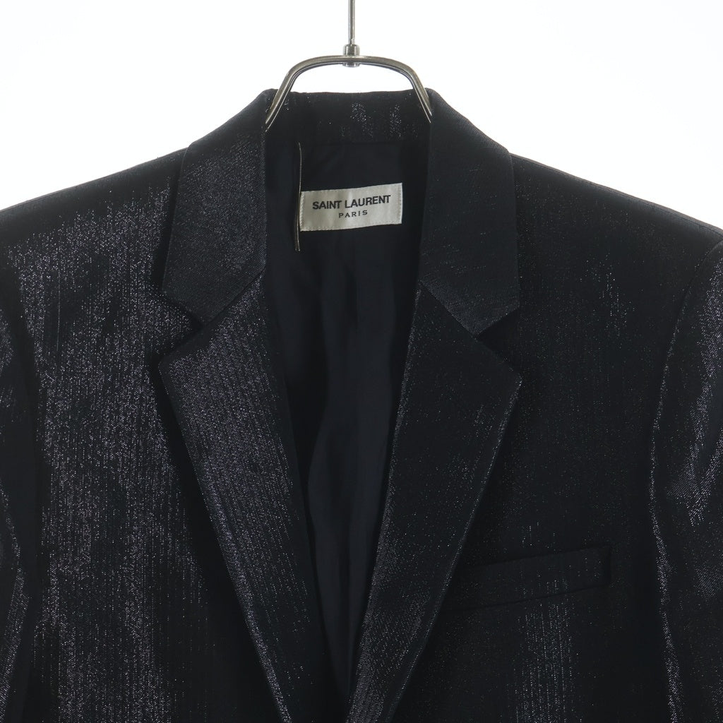 SAINT LAURENT PARIS(サンローランパリ) 13s Sparkling Blazer 2013年製スパークリング ブレザー テーラードジャケット ブラック