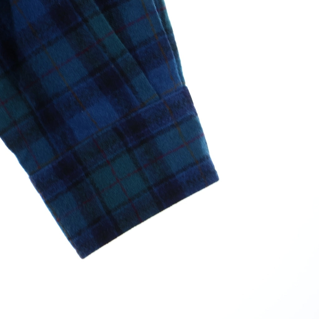 VINTAGE(ヴィンテージ) Vintage 70s Wool Check L/S shirt ヴィンテージ ウール チェック 長袖 シャツ ブルー×グリーン
