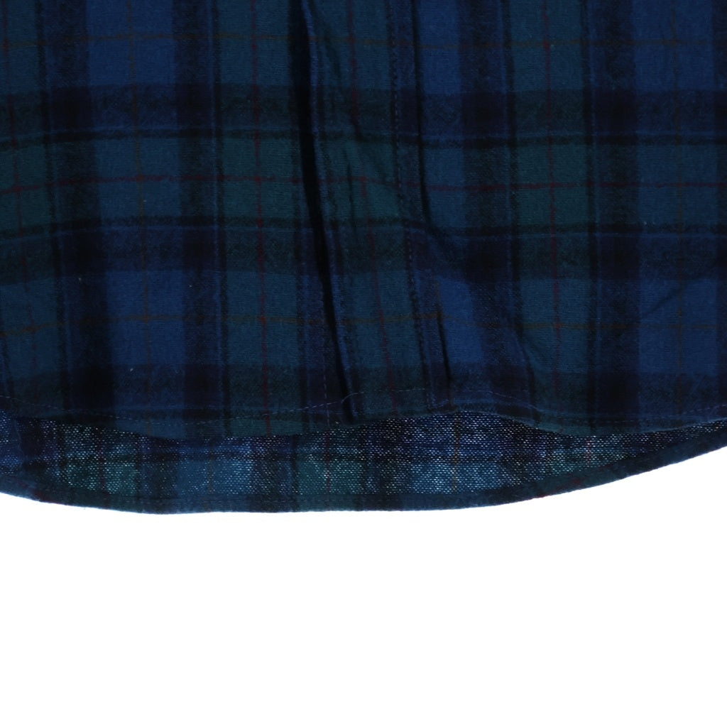 VINTAGE(ヴィンテージ) Vintage 70s Wool Check L/S shirt ヴィンテージ ウール チェック 長袖 シャツ ブルー×グリーン