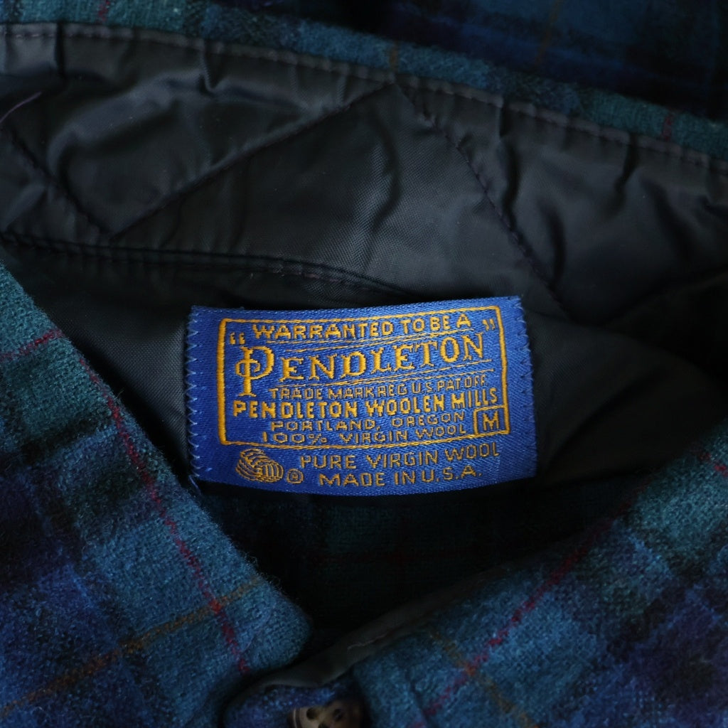VINTAGE(ヴィンテージ) Vintage 70s Wool Check L/S shirt ヴィンテージ ウール チェック 長袖 シャツ ブルー×グリーン