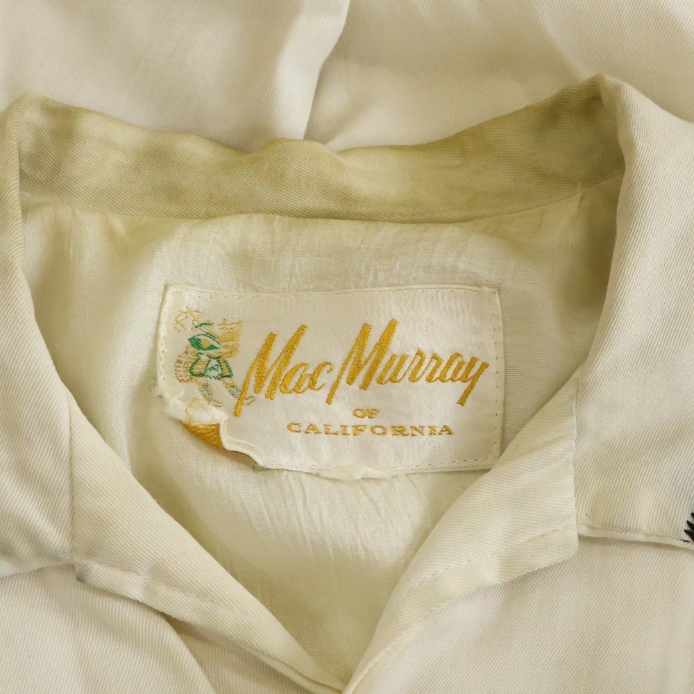 VINTAGE(ヴィンテージ) 50S MAC MURRAY (マクマリー) RAYON WESTERN JACKET レーヨン ウェスタン ジャケット ホワイト
