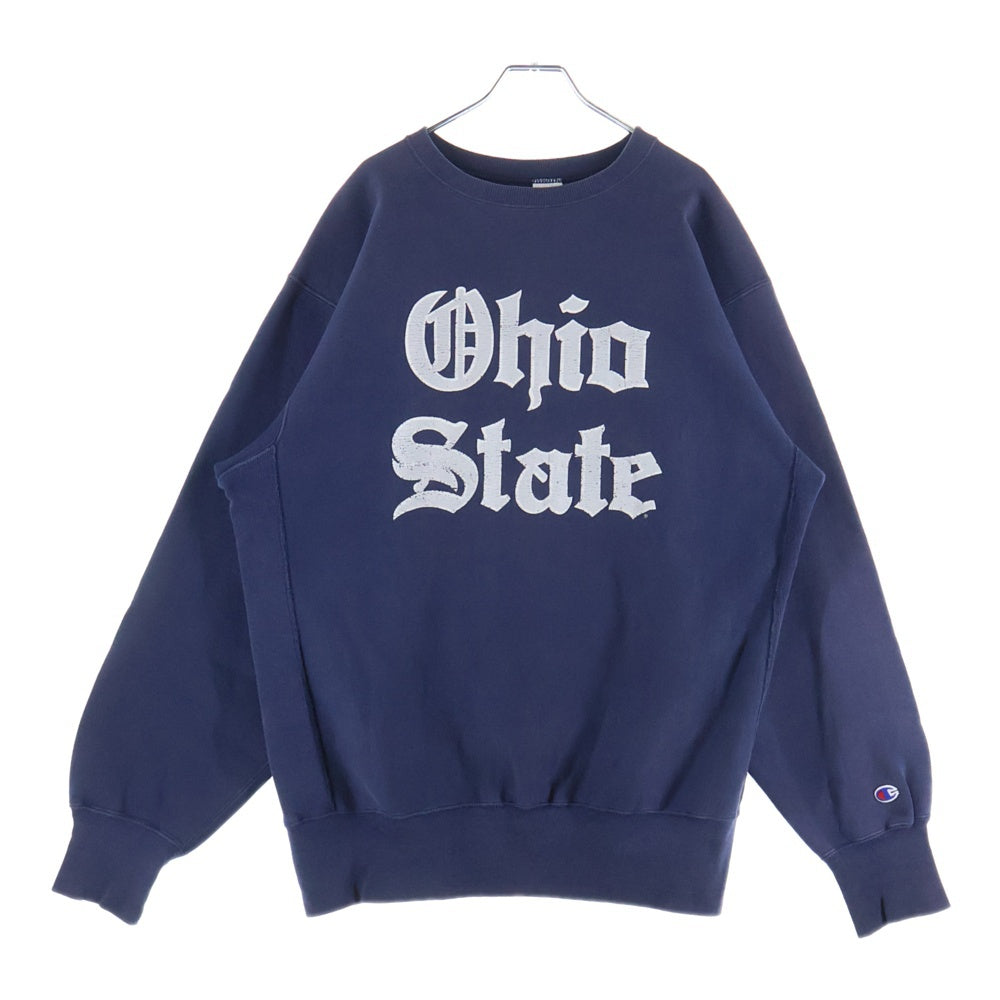 CHAMPION(チャンピオン) 90S REVERSE WEAVE OHIO STATE OLD ENGLISH SWEAT リバース ウィーブ オハオ オールドイングリッシュ ナス紺 スウェット トレーナー ネイビー