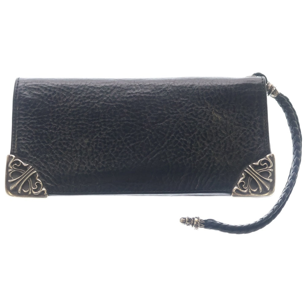 CHROME HEARTS(クロムハーツ) LNG SNGL FLD TIPS シングルフォールド レザーウォレット 財布 ブラック BCA380