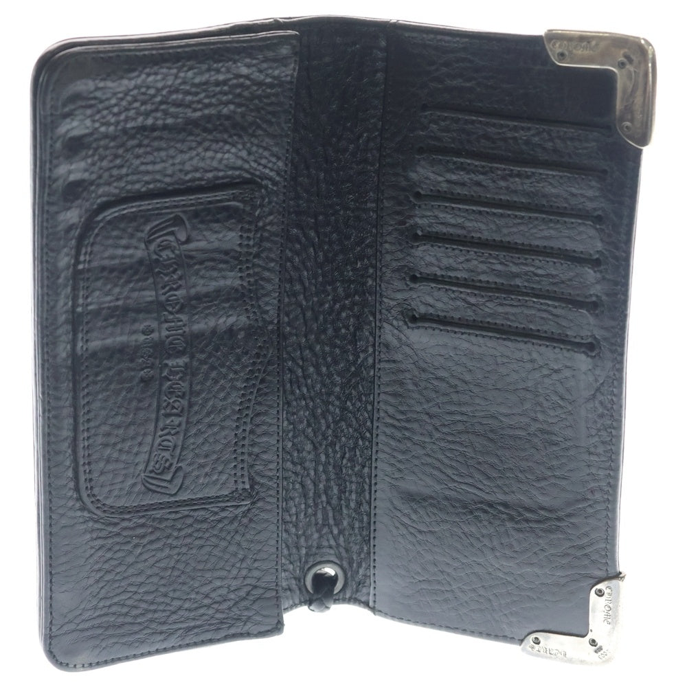 CHROME HEARTS(クロムハーツ) LNG SNGL FLD TIPS シングルフォールド レザーウォレット 財布 ブラック BCA380