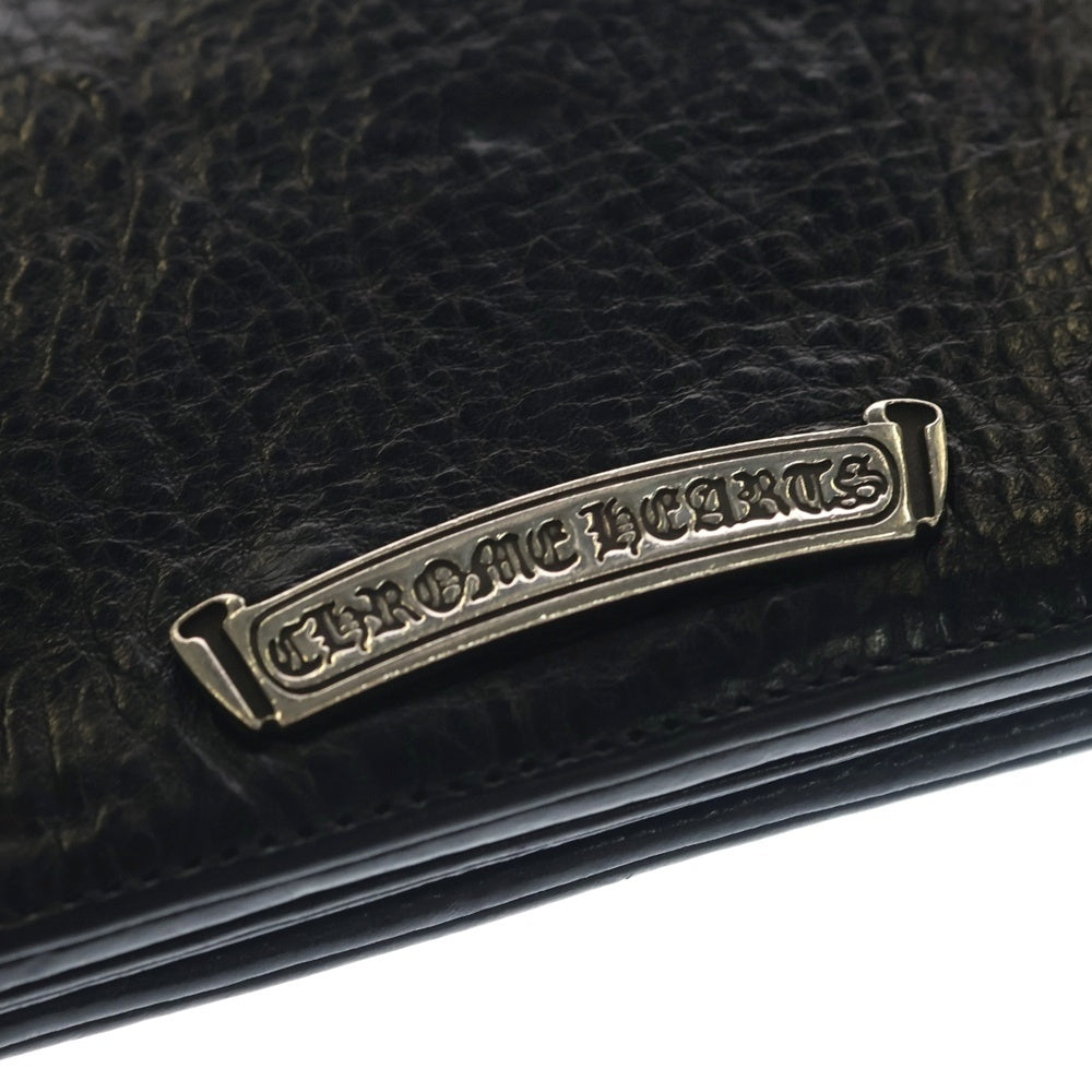 CHROME HEARTS(クロムハーツ) LNG SNGL FLD TIPS シングルフォールド レザーウォレット 財布 ブラック BCA380