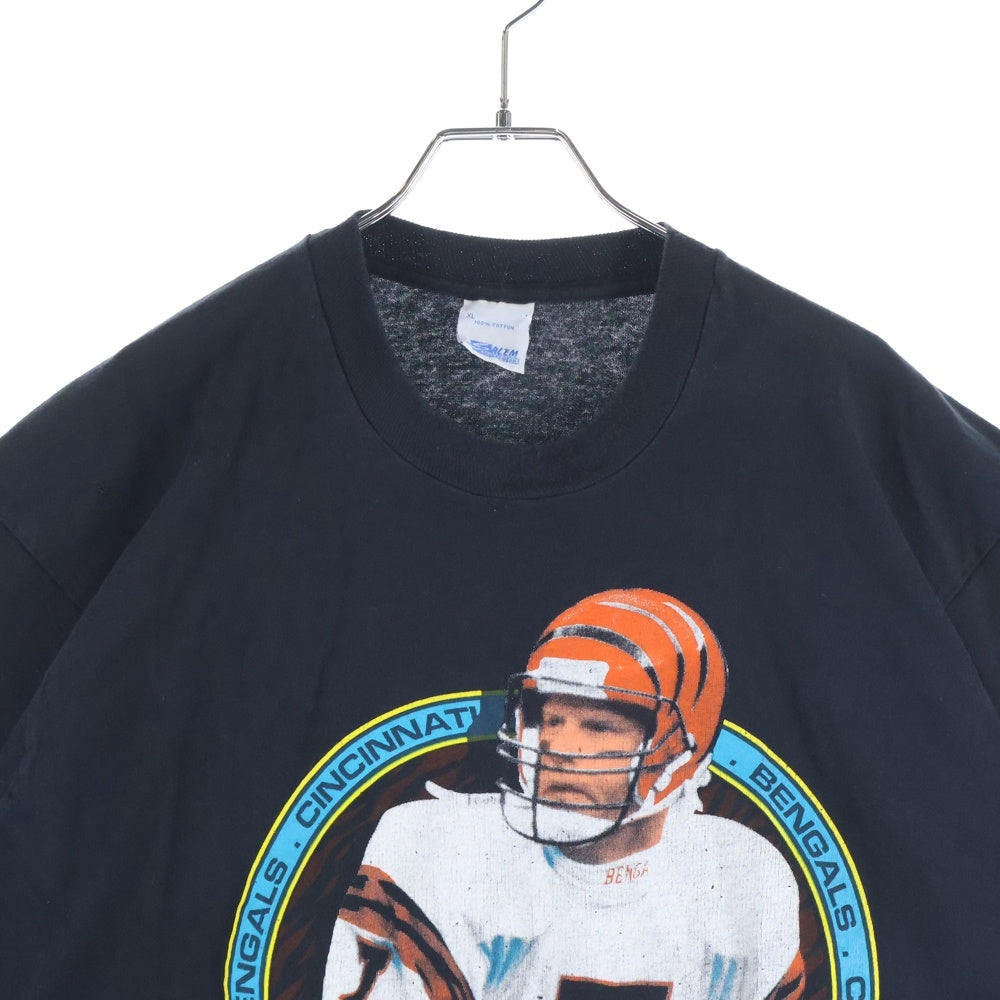 VINTAGE(ヴィンテージ) 90s NFL Cincinnati Bengals Boomer Esiason Player Tee シンシナティ・ベンガルズ ブーマー・アサイアソン 半袖カットソーTシャツ ブラック