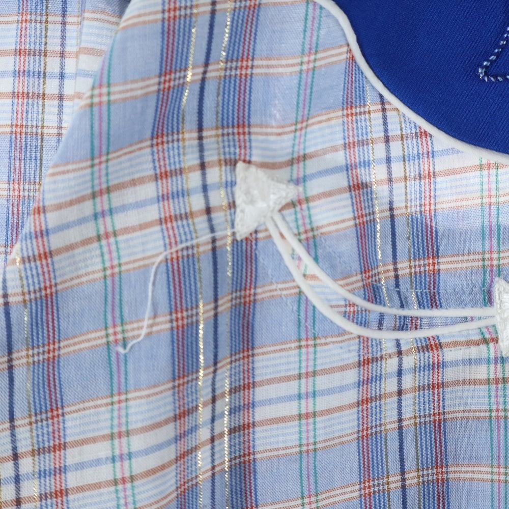 HBARC(エイチバーシー) 70s CHECK WESTERN L/S SHIRT ウェスタン 長袖シャツ ブルー/ホワイト/レッド