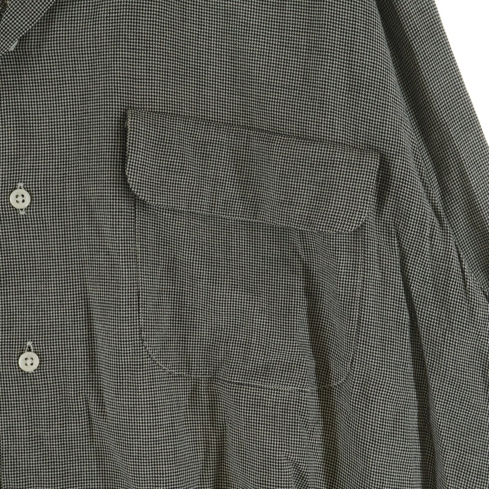 POLO RALPH LAUREN(ポロラルフローレン) STEWARD RAYON L/S SHIRT スチュワード レーヨン 千鳥格子 フラップポケット シャツ ベージュ/ブラック