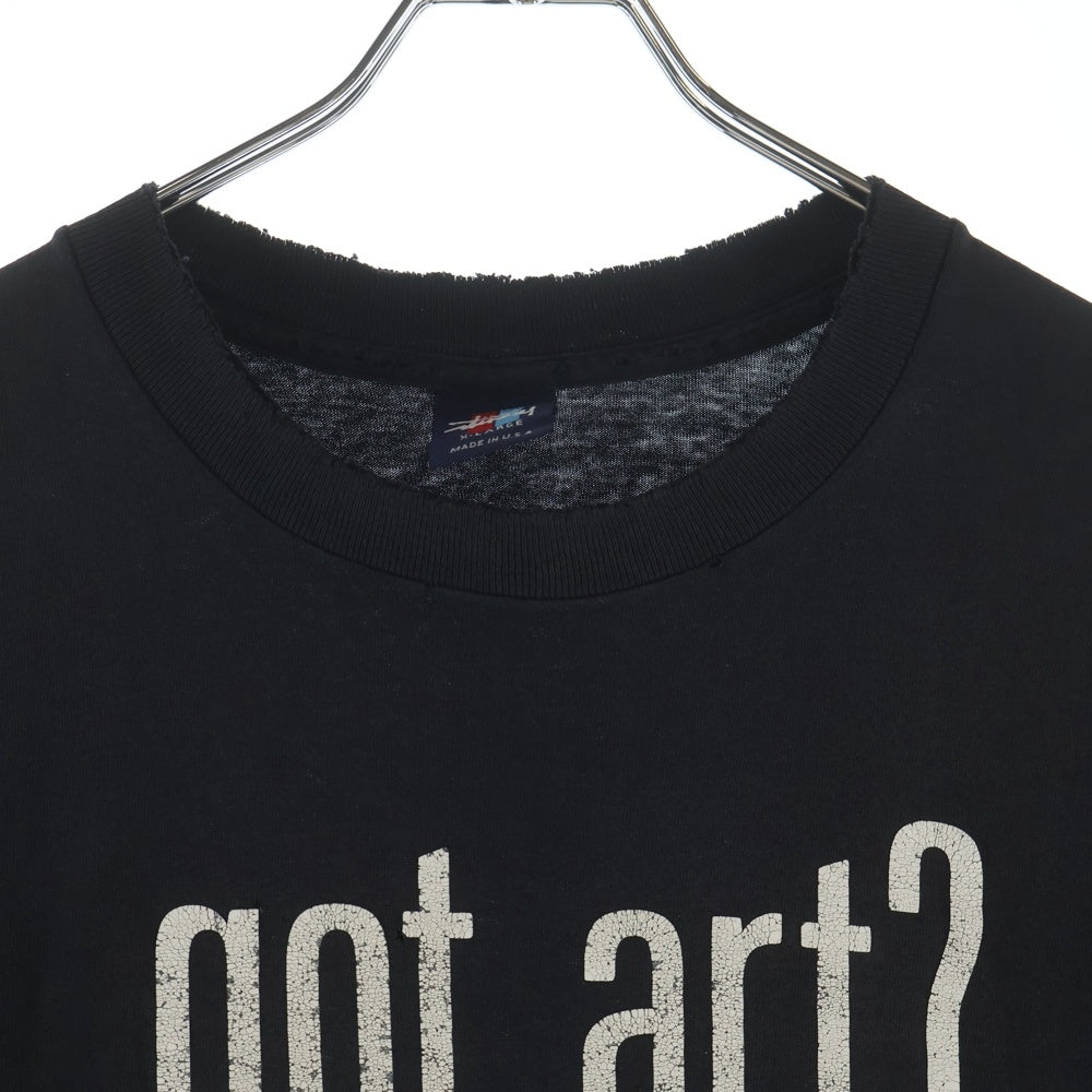 STUSSY(ステューシー) 90S OLD GOT ART? LAGUNA ART MUSEUM 紺タグ ゴット アート 半袖Tシャツ ブラック