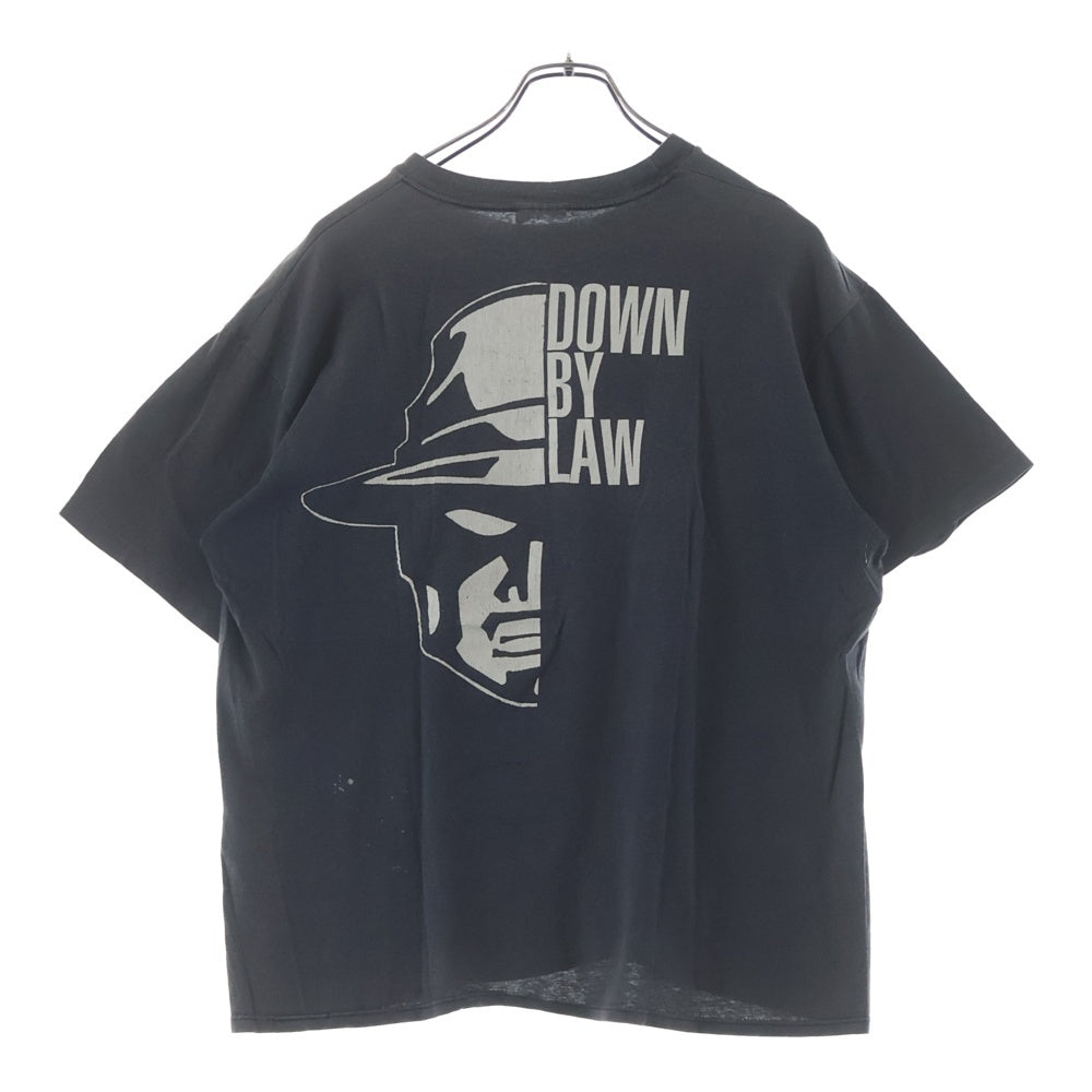 VINTAGE(ヴィンテージ) 90S DOWN BY LAW ダウンバイロウ バンド 両面プリント 半袖Tシャツ カットソー ブラック