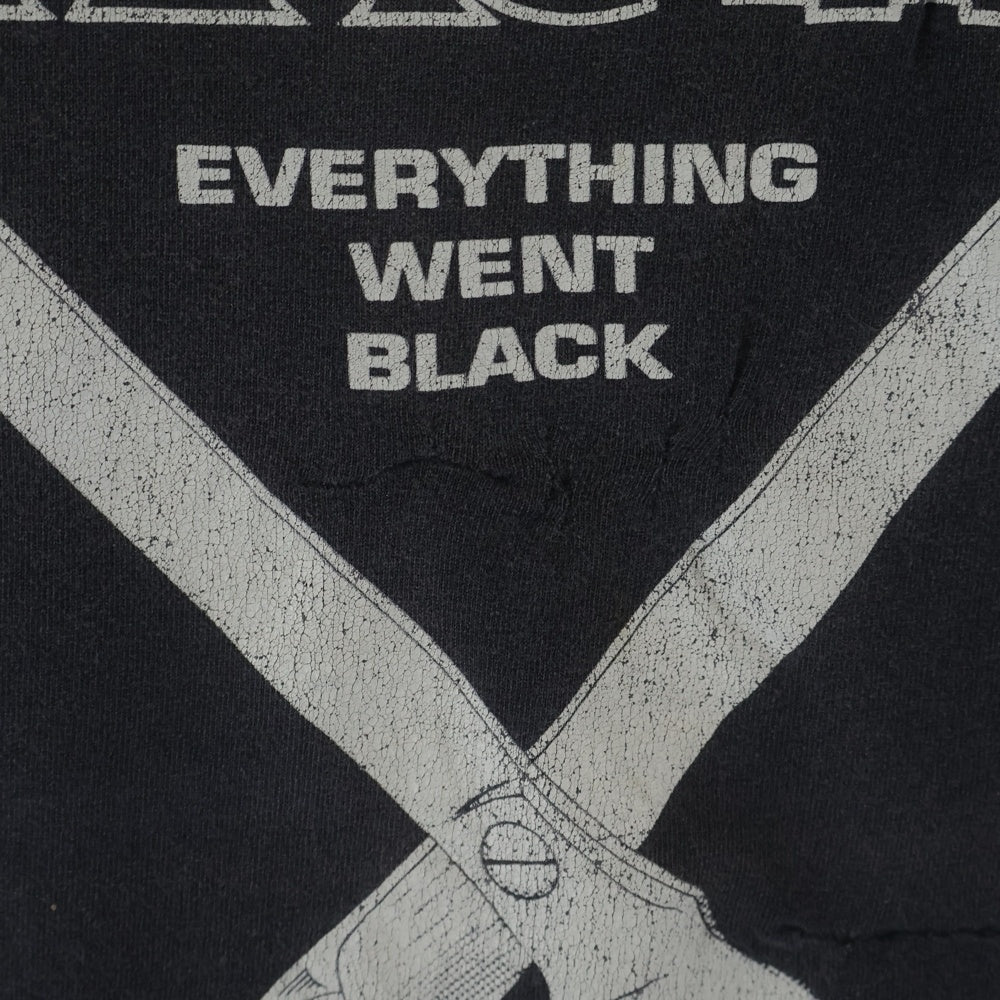 VINTAGE(ヴィンテージ) 90-00S BLACK FLAG EVERYTHING WENT BLACK ブラックフラッグ 半袖Tシャツ カットソー ブラック